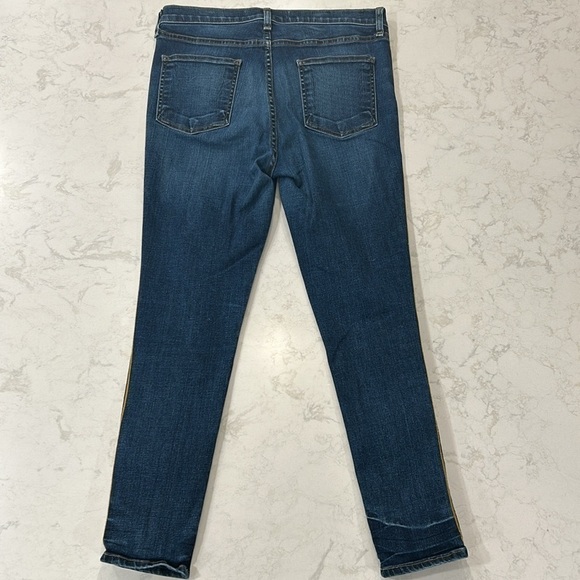 Veronica Beard Debbie Skinny Tux Stripe Jean Size 30 - Picture 9 of 17